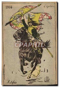 Old Postcard Militaria 1804 L & # 39equitation past