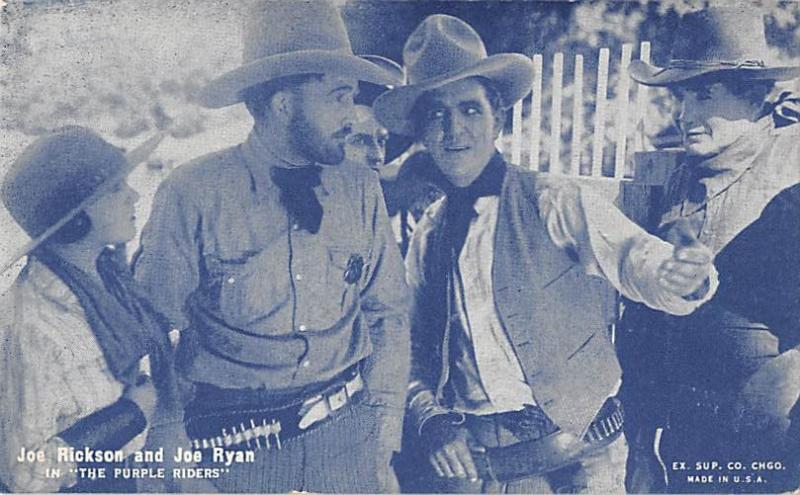  Western Actor Mutoscope Joe Rickson & Joe Ryan, Purple Riders