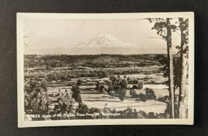 Vintage Mount Rainier from Highway 99 Washington RPPC Real Photo