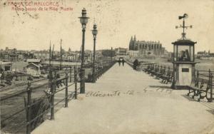 spain, PALMA DE MALLORCA, Nuevo Paseo de la Riba Muelle (1918)