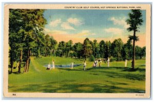 1947 Country Club Golf Course Field Hot Springs National Park Arkansas Postcard