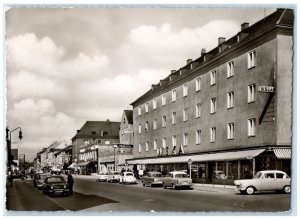 c1950's Weiden/Upper Palatinate Bahnhofstrasse Bavaria Germany Postcard