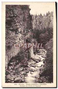 Postcard Old Route d & # 39Ugine Gorges has Flumet L & # 39Arly and Tunnel