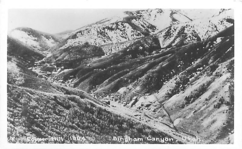 Bingham Canyon Utah RPPC Unused