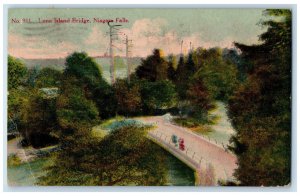 1909 Luna Island Bridge Niagara Falls New York NY Posted Antique Postcard 