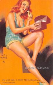 Good Time and a Half, Earl Moran 1945 Mutoscope Artist Pin Up Girl, Non Postc...