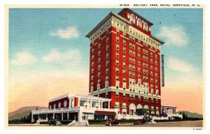 Postcard HOTEL SCENE Asheville North Carolina NC AQ8222