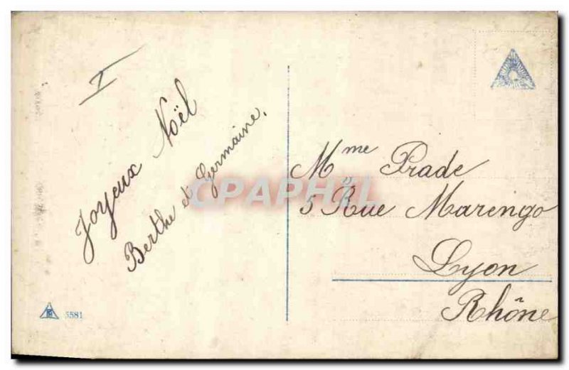 Old Postcard Fun Children Christmas Angel Doll