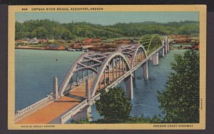 Oregon Reedsport Umpqua River Bridge with a 430-foot steel swing span - LINEN