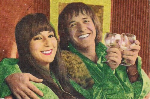 Sonny and Cher, Rock Non-Sport Card, Music, 1966 Ford Lotus V-8 Racing Car