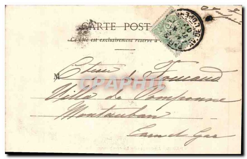 Postcard Old Paris Luxembourg Gardens Medici Fountain