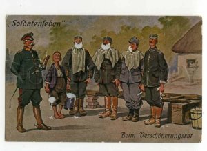 491615 Arthur THIELE Soldatenleben Propaganda WWI Germany Soldiers shaving 1919