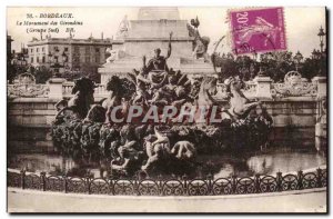 Bordeaux - Girondins Monument - Old Postcard