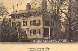 Home of James Russell Lowell - Cambridge, Massachusetts MA  