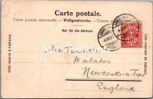 Switzerland Postcard -Mountaineering,Auf Dem Eigergletscher Posted 1902-RS40306