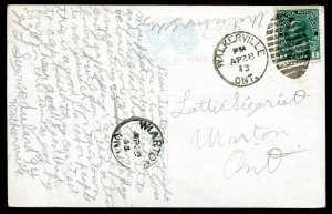 dc86 - CHATHAM Ontario Postcard 1913 Post Office