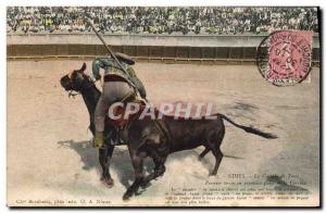 Old Postcard Bullfight Bullfight Nimes Bullfighting de toros