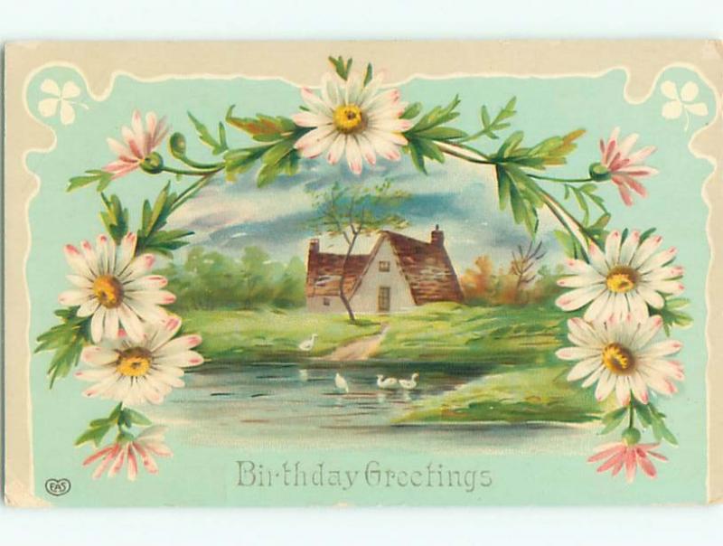 Divided-Back BEAUTIFUL FLOWERS SCENE Great Postcard AA2952