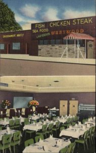 Chicago Illinois IL Landsbergs Westwood Split View Linen Vintage Postcard