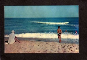 MA Greetings From Cape Cod Bathers Beach Mass Massachusetts Postcard