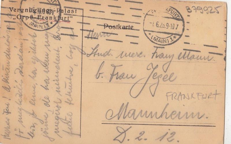 B79925 frankfurt am main germany   front/back image