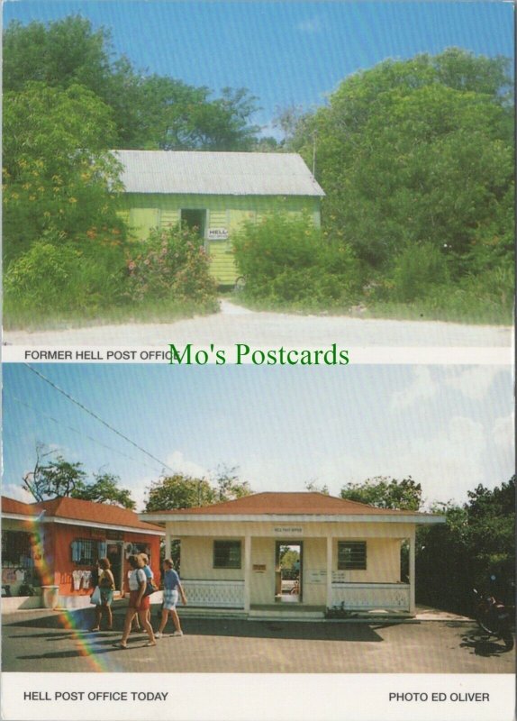 Cayman Islands Postcard - Views of Hell Post Office,Prince William Stamp RR12238