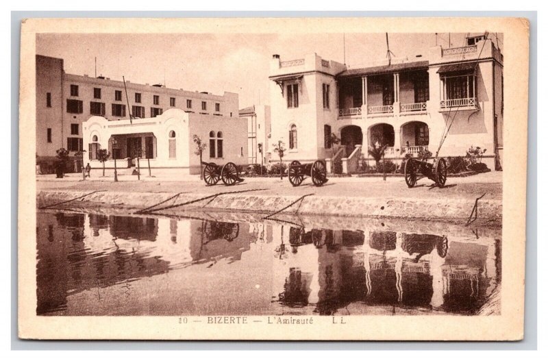 L'Amirauté The Admiralty Bizerte Tunisia  UNP DB Postcard Q25