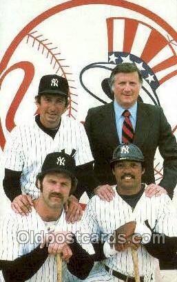 George Steinbrenner, Billy Martin, Reggie Jackson, Thurman Munson Baseball, U...