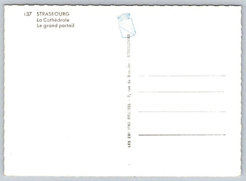 RPPC  Strasbourg Cathedral  France  Postcard