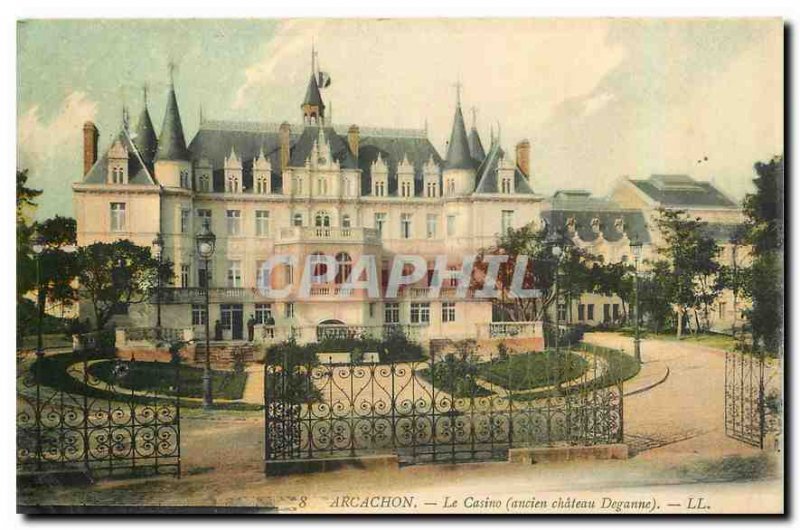 Old Postcard Arcachon Casino Deganne