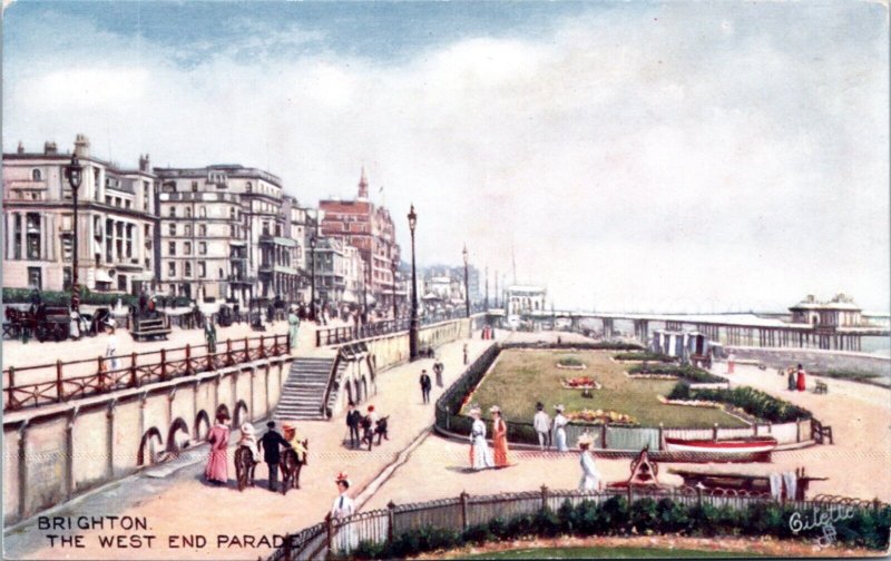 Postcard UK ENG Sussex Tuck Brighton 7052 - The West End Parade 