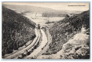 c1940's Bird's Eye View Of Cumberland Narrows Maryland MD Vintage Postcard