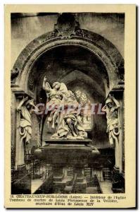 Old Postcard Chateauneuf-sur-Loire of the Interieur & # 39eglise marble Tomb ...