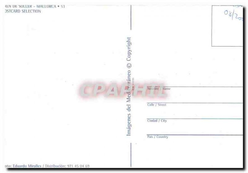 Postcard Modern Tren de Soller Mallorca