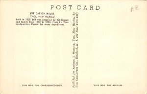 Kit Carson House Taos, New Mexico NM s 