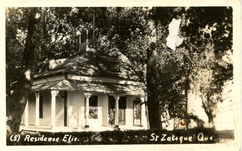 Canada - Quebec, St Zotique. Residence Elie.   *RPPC