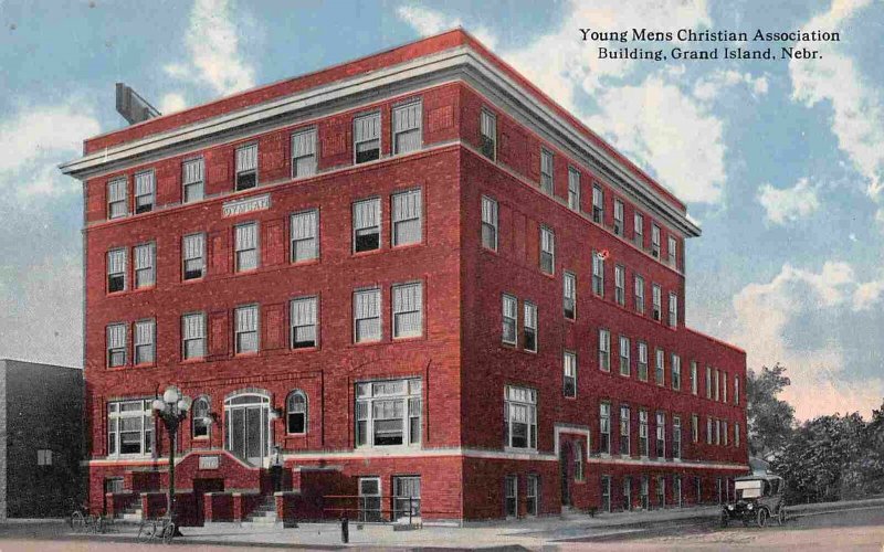 YMCA Building Grand Island Nebraska 1910c postcard