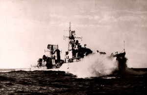 Battleship Hr. Ms. Jager Overijssel Vintage RPPC 09.83