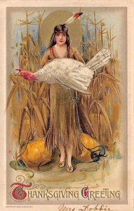 Artist Samuel Schmucker Vintage Thanksgiving Postcard