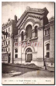 Old Postcard Lyon LL Protestant Temple