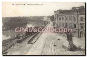 Old Postcard Montauban Tarn et Garonne Panorama Quays