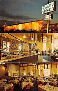 Santa Cruz California Fjords Smorg-Ette Restaurant Vintage Postcard AA38511