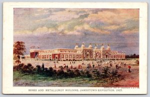 Mines And Metallurgy Building Jamestown Exposition Virginia Grounds Postcard