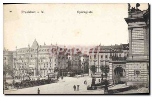 Old Postcard Frankfurt a M Opernplatz