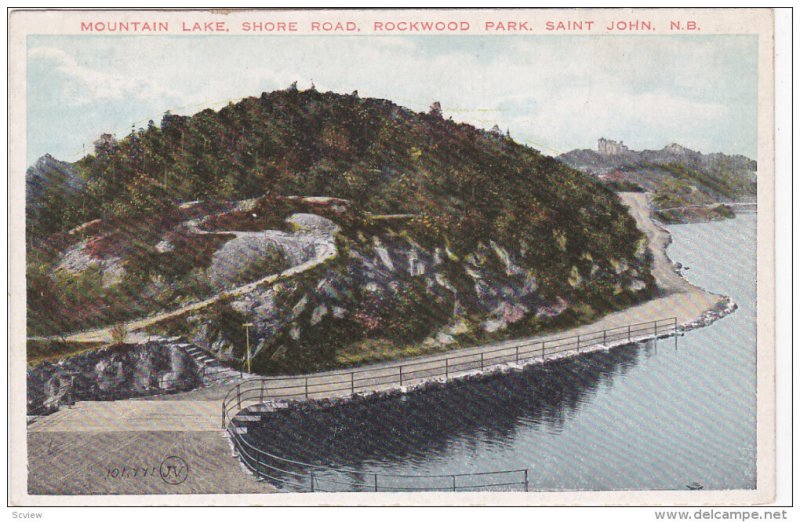 SAINT JOHN, New Brunswick, Canada, 1900-1910's; Mountain Lake, Shore Road, Ro...