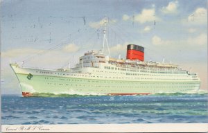 Cunard RMS 'Caronia' Ship Postcard G38