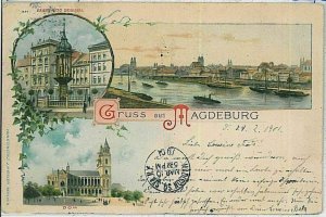 33202 - Ansichtskarten VINTAGE POSTCARD - Deutschland - GRUSS AUS Magdeburg 1901