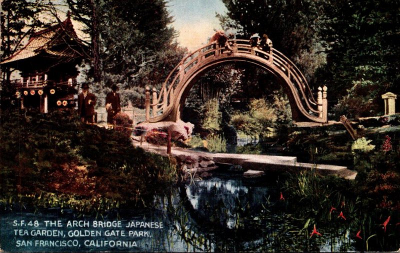 California San Francisco Golden Gate Park Japanese Tea Garden The Arch Bridge