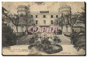 Old Postcard Toulon Tamaris Facade and Garden of the Grand Hotel