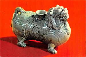 Celadon lion shaped water pot, Pi Hsich China Postcard
